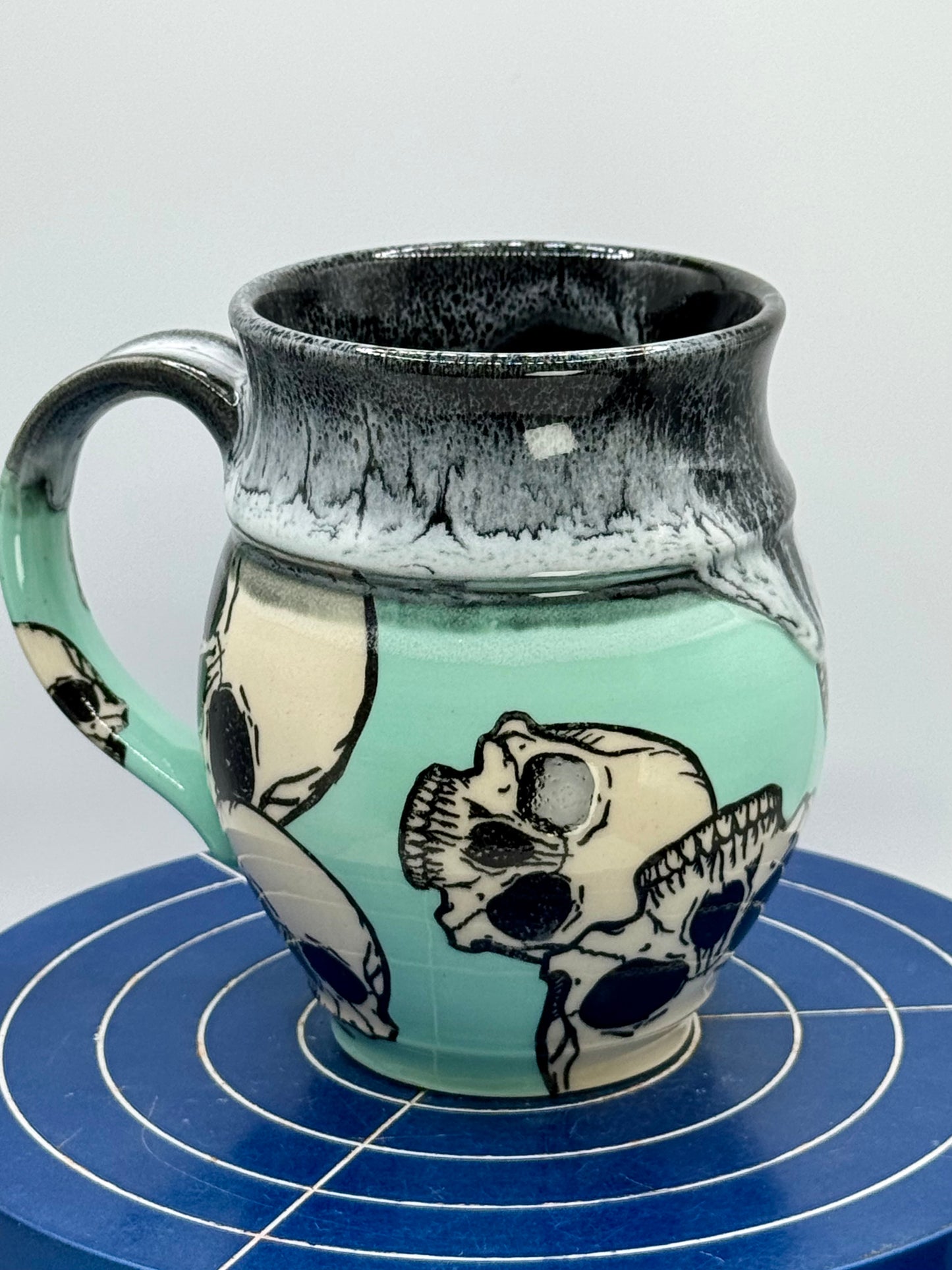 Seaglass and Skulls Stoneware Coffee and Tea Mug