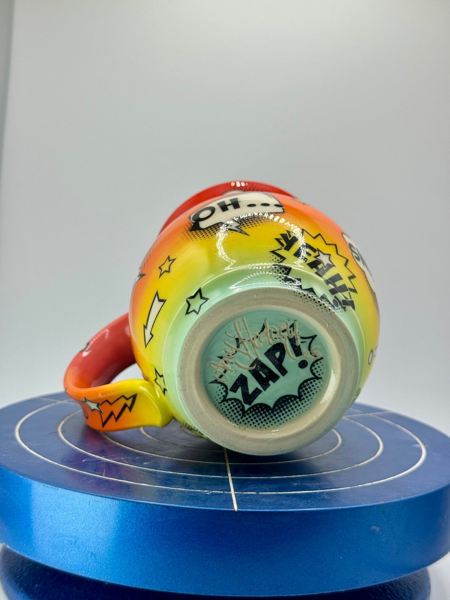 Rainbow Graphic Comic Book Stoneware Coffee and Tea Mug