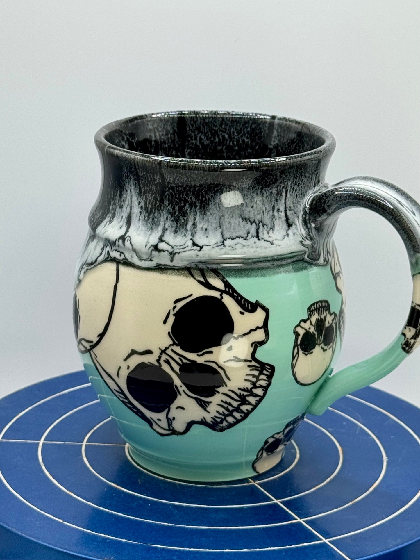 Seaglass and Skulls Stoneware Coffee and Tea Mug