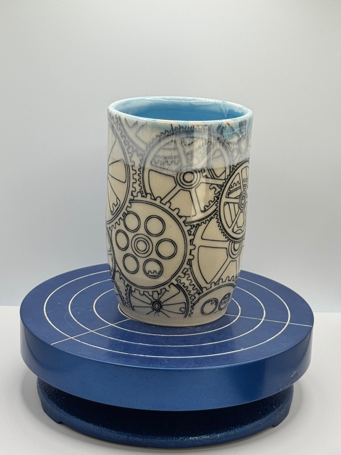 Gear Up Stoneware Coffee and Tea Cup