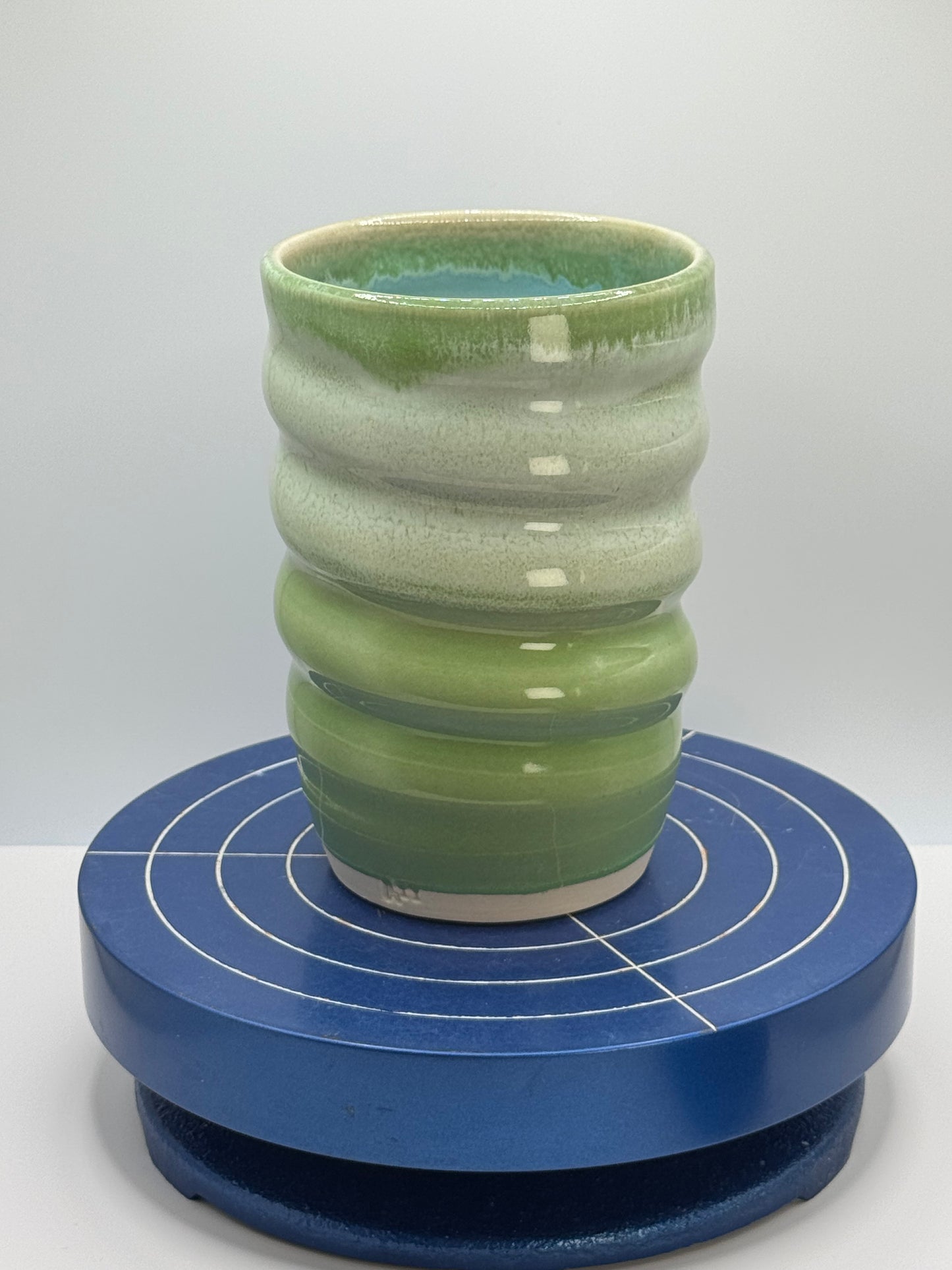 Large Green Stoneware Coffee and Tea Mug