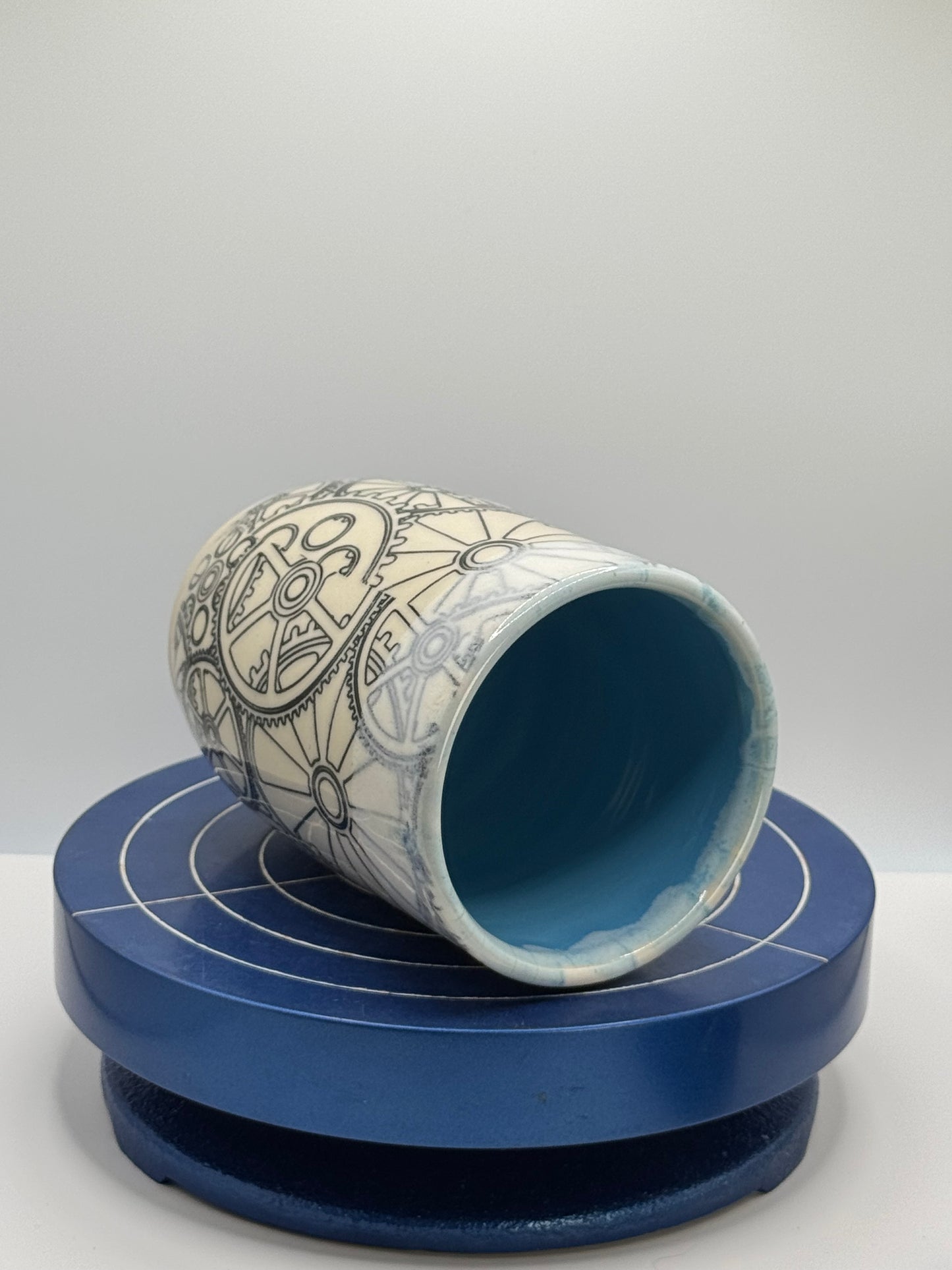 Gear Up Stoneware Coffee and Tea Cup