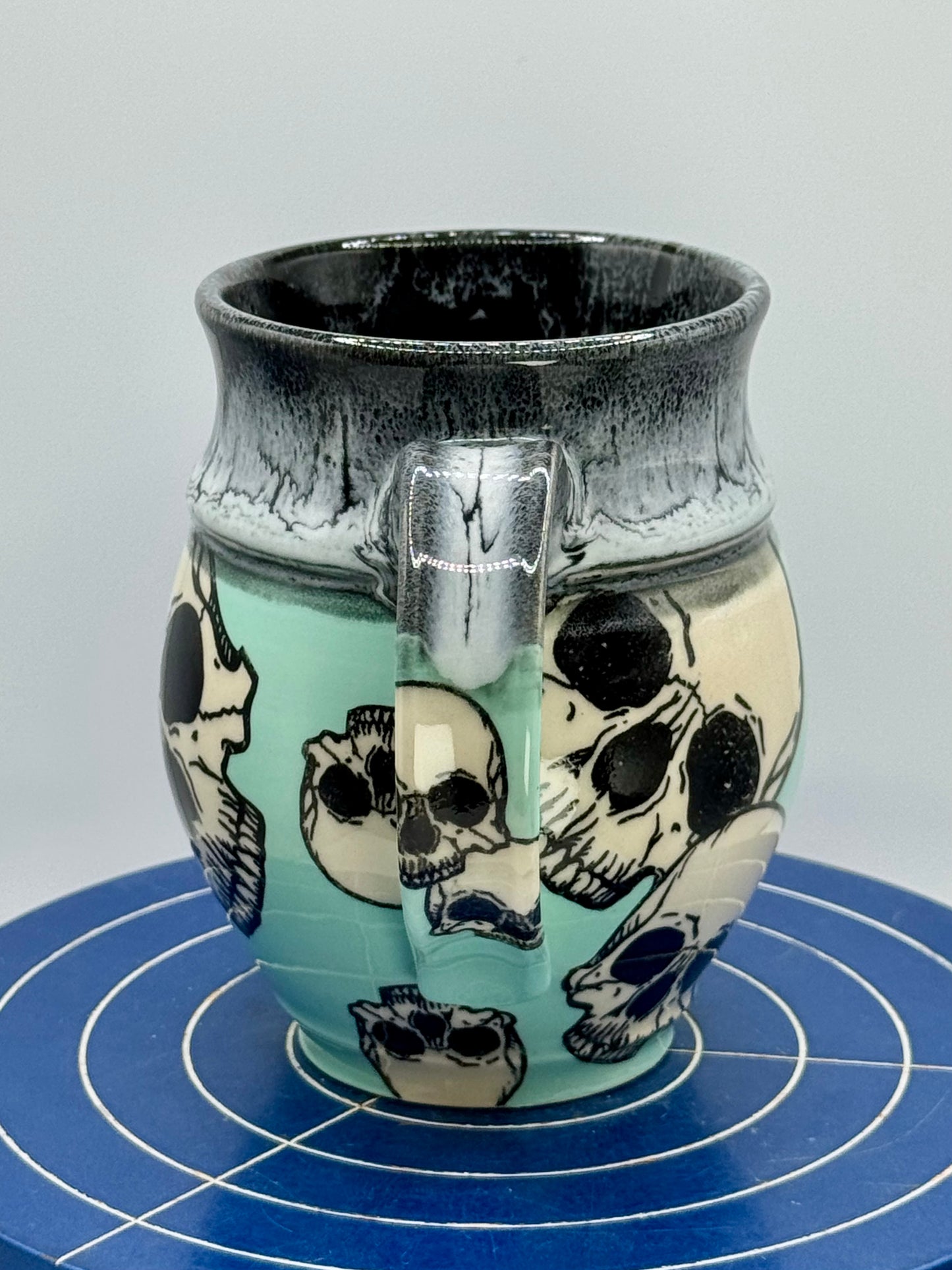 Seaglass and Skulls Stoneware Coffee and Tea Mug