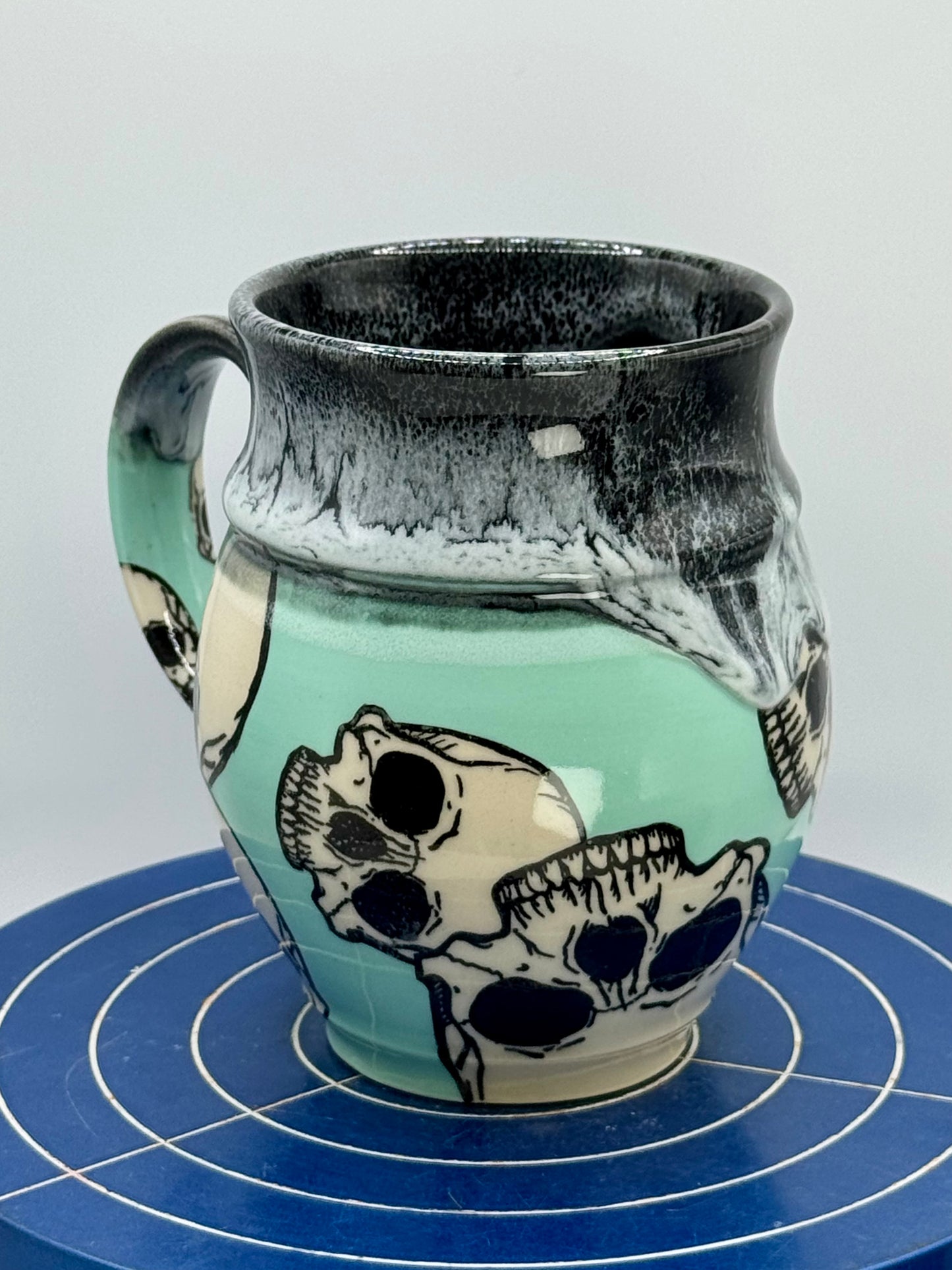 Seaglass and Skulls Stoneware Coffee and Tea Mug