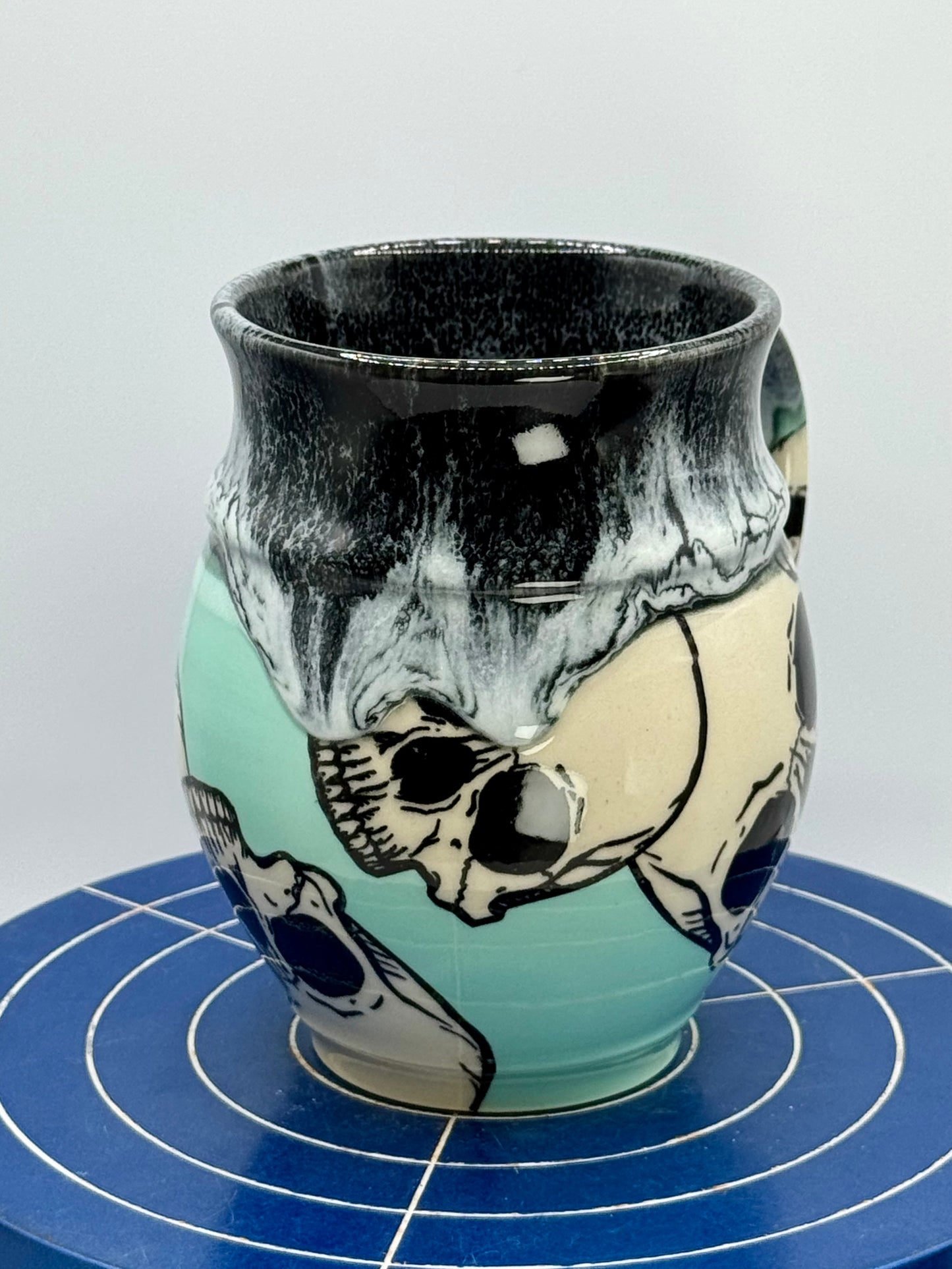 Seaglass and Skulls Stoneware Coffee and Tea Mug