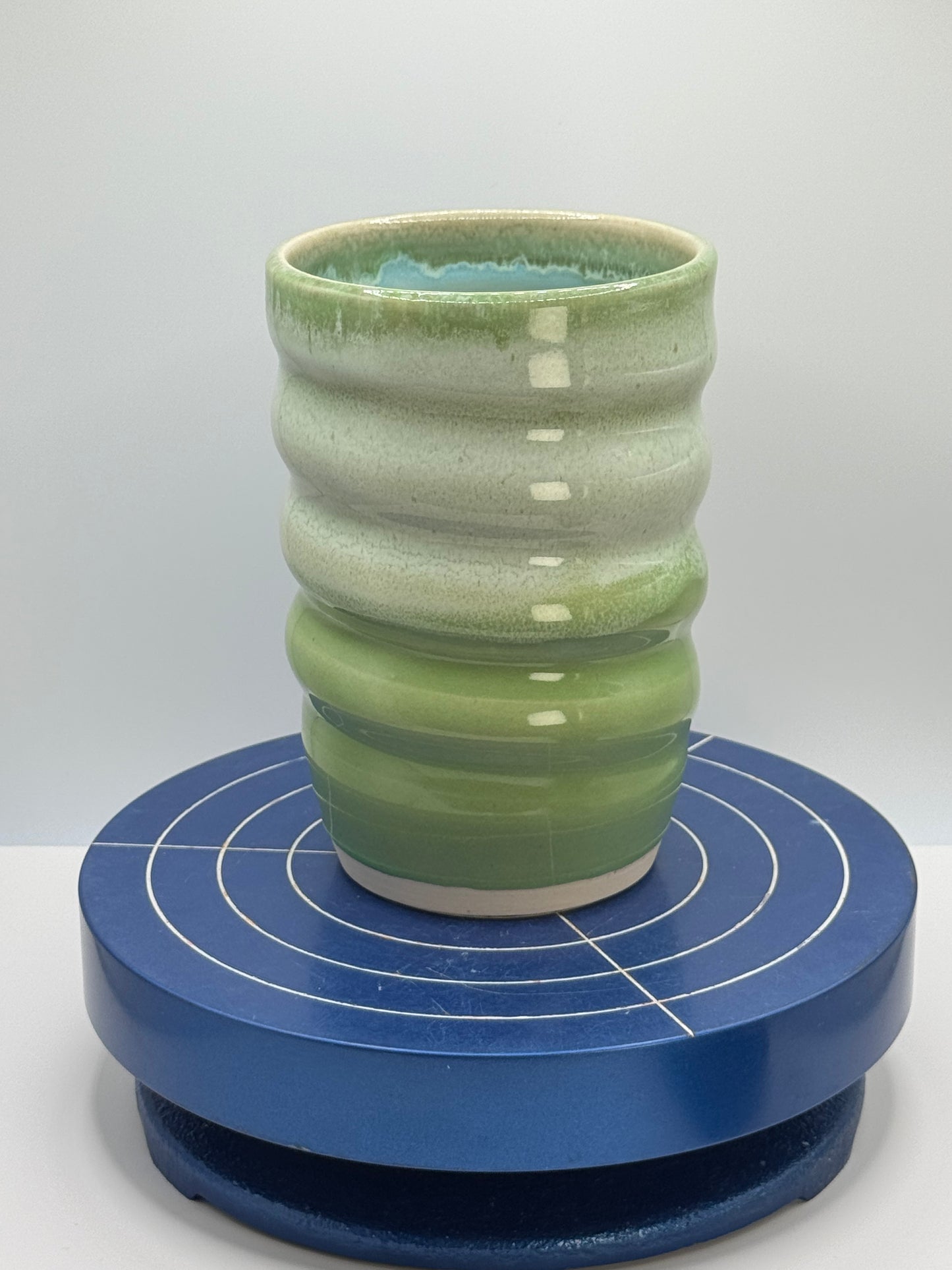 Large Green Stoneware Coffee and Tea Mug