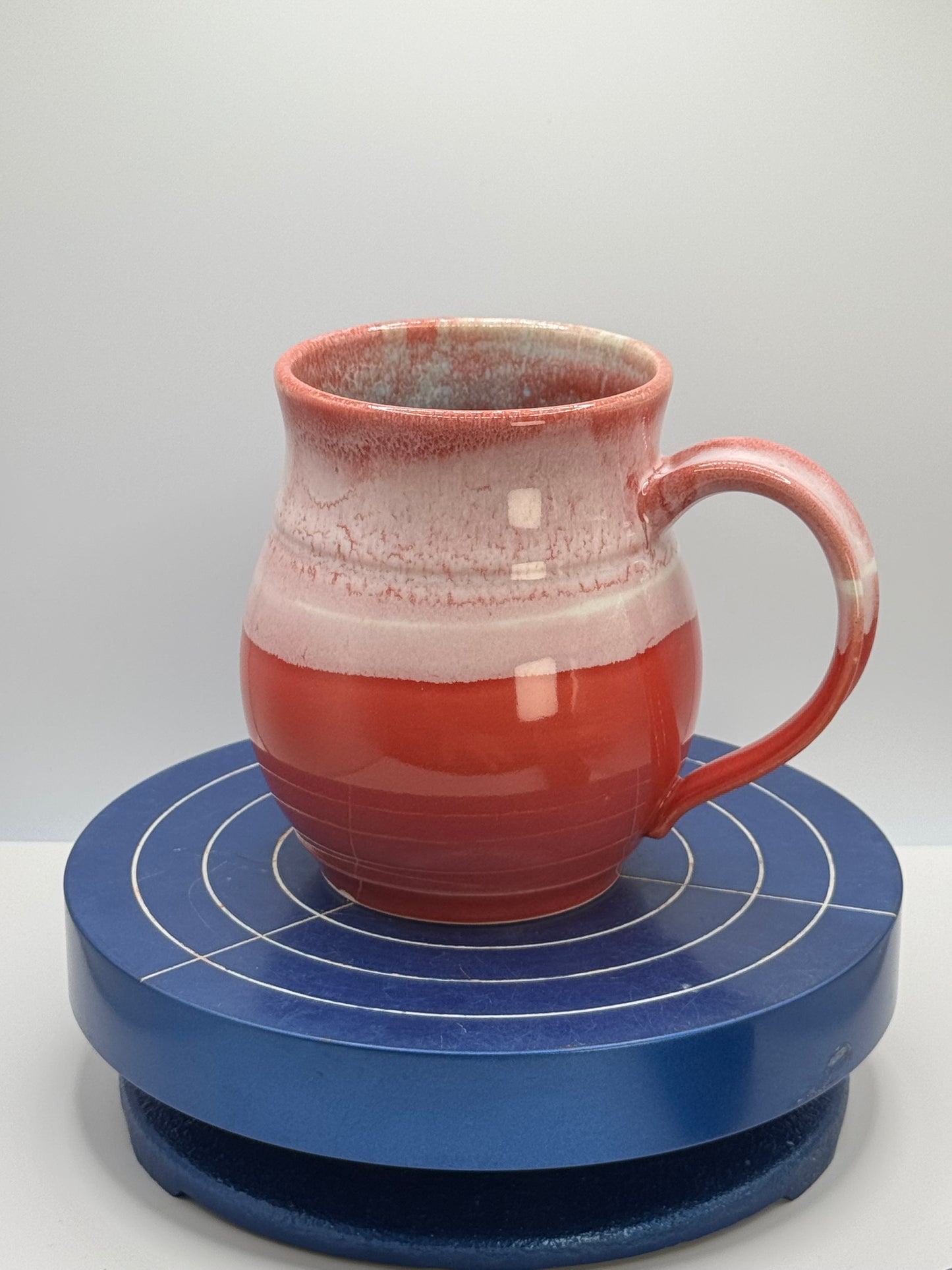 Red Stoneware Coffee and Tea Mug