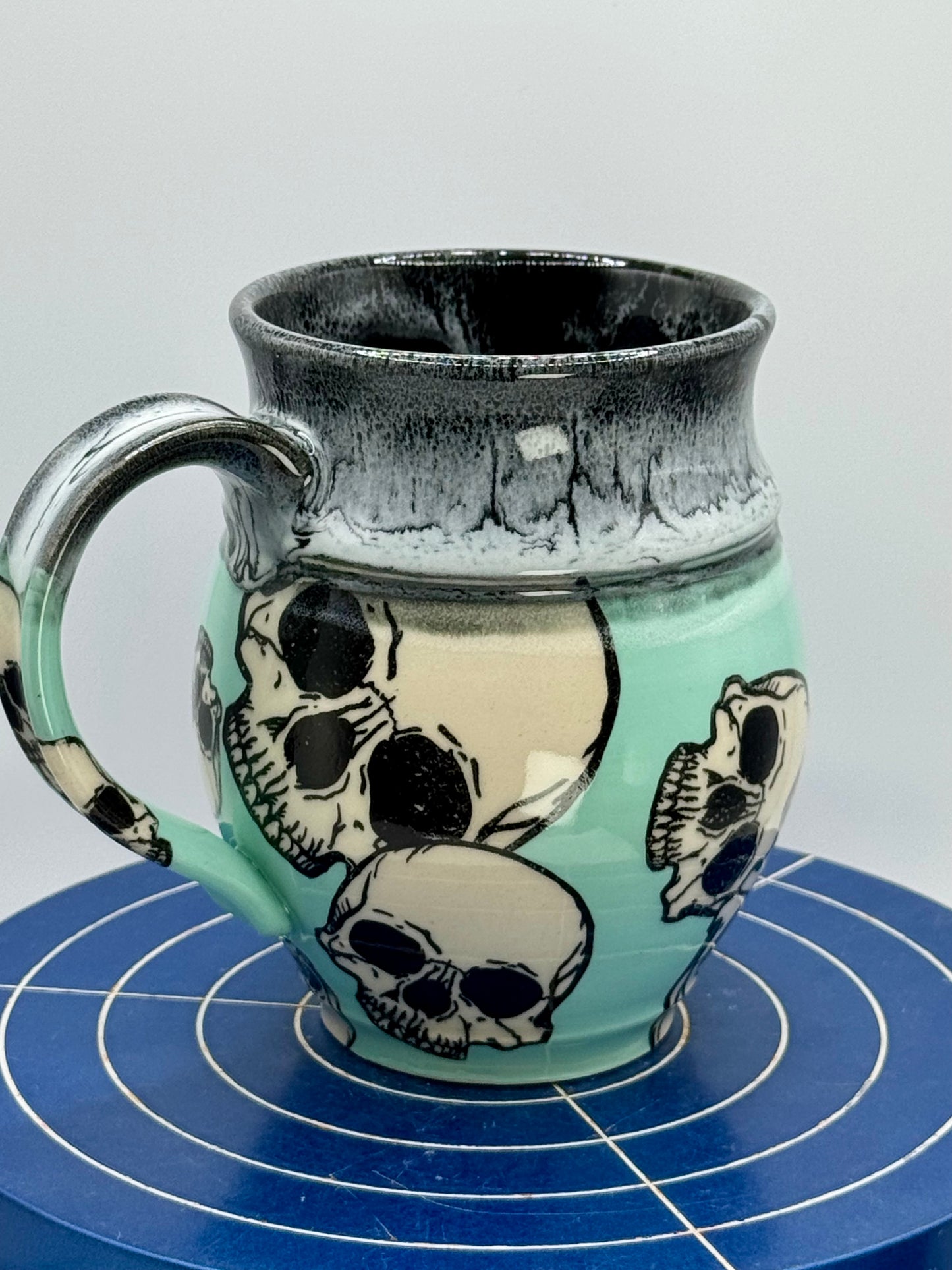 Seaglass and Skulls Stoneware Coffee and Tea Mug