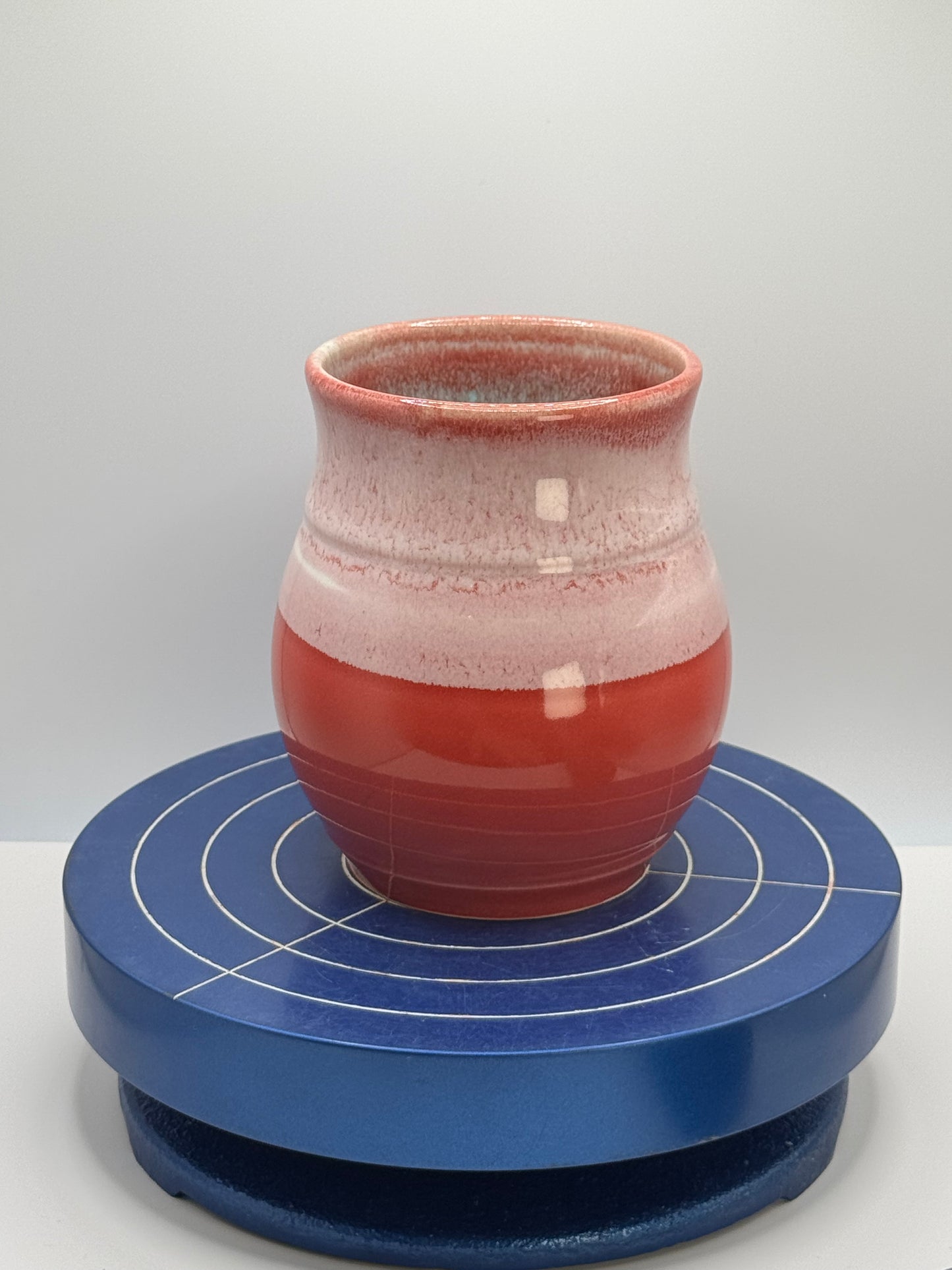Red Stoneware Coffee and Tea Mug