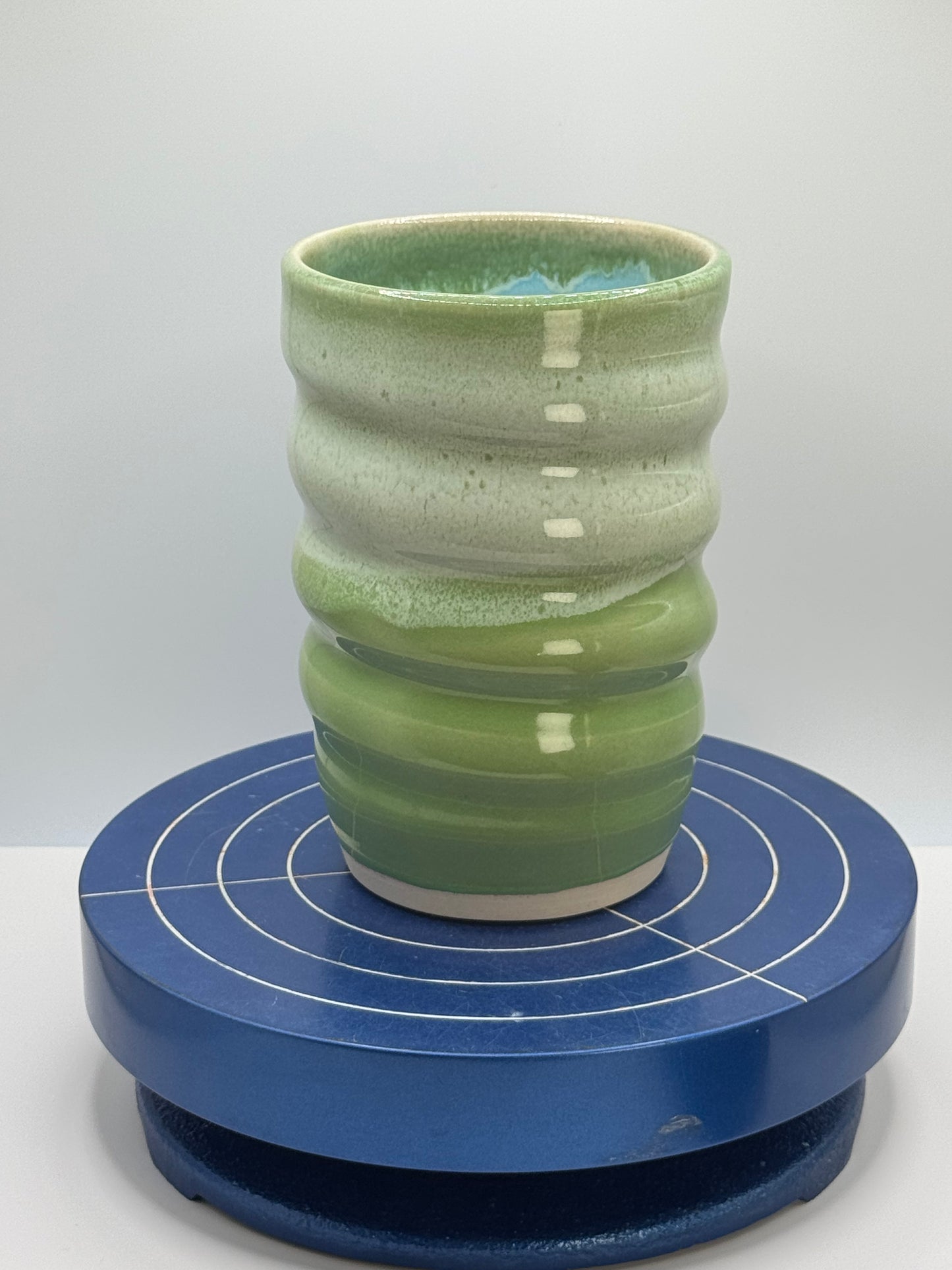 Large Green Stoneware Coffee and Tea Mug