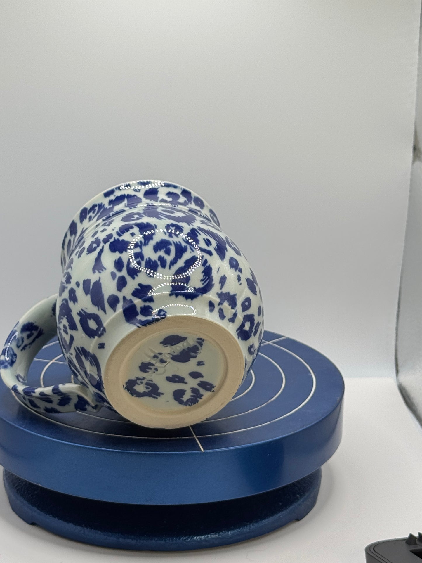 Blue Cheetah Stoneware Coffee and Tea Mug