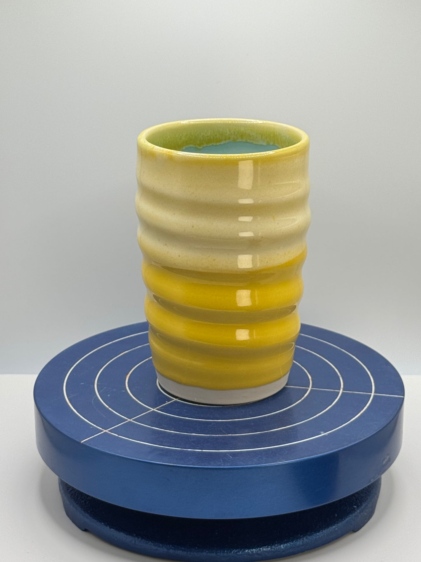 Yellow Stoneware Coffee and Tea Tumbler