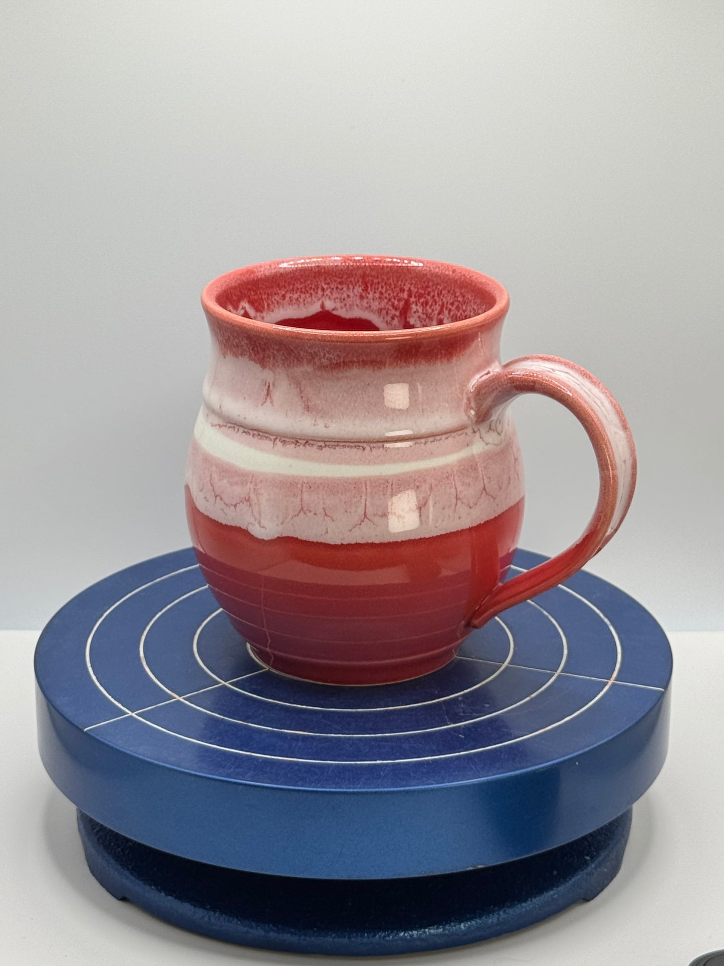 Perfectly Red Stoneware Coffee and Tea Mug