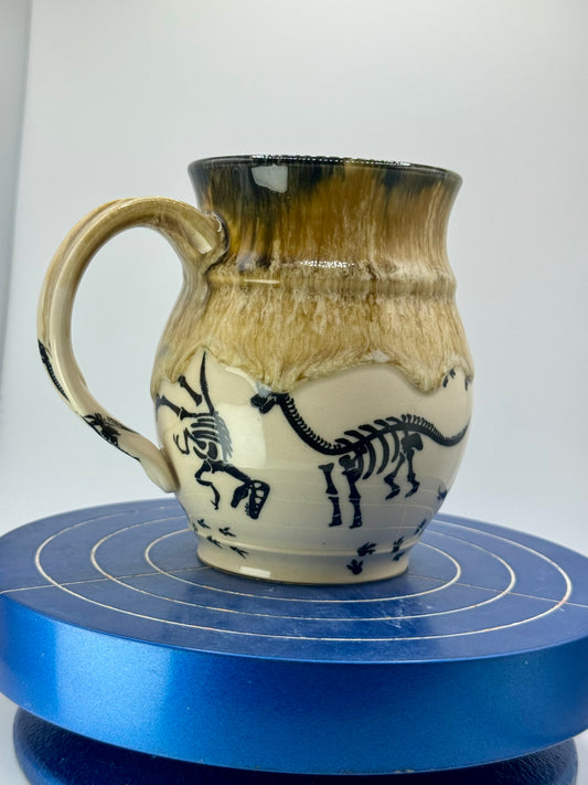 Dinosaur Archeologist Stoneware Coffee and Tea Mug