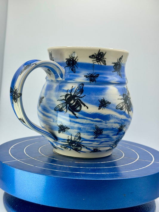 Bee Keeper Stoneware and Porcelain Mix Coffee and Tea Mug