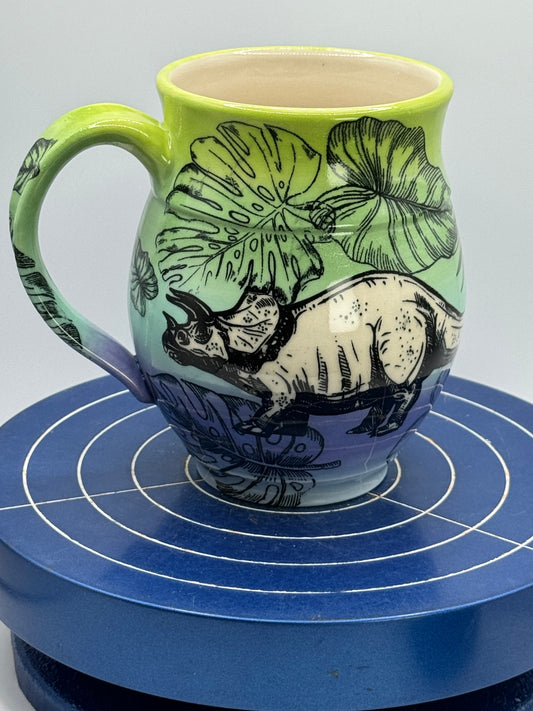 Dinosaurs Stoneware Coffee and Tea Mug