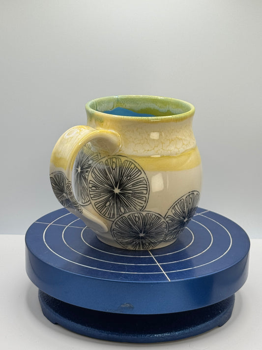 Yellow Citrus Stoneware Coffee and Tea Mug