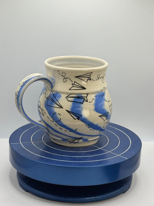Paper Airplanes Stoneware Coffee and Tea Mug