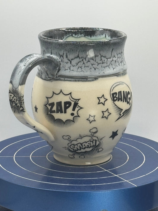 Comic Stoneware Coffee and Tea Mug
