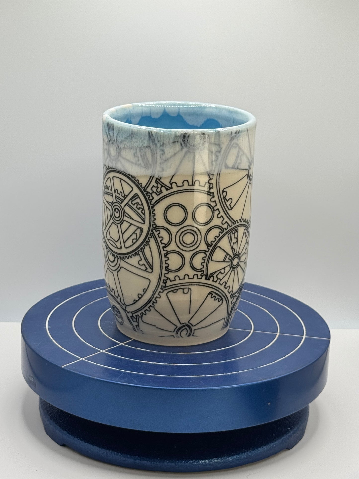 Gear Up Stoneware Coffee and Tea Cup