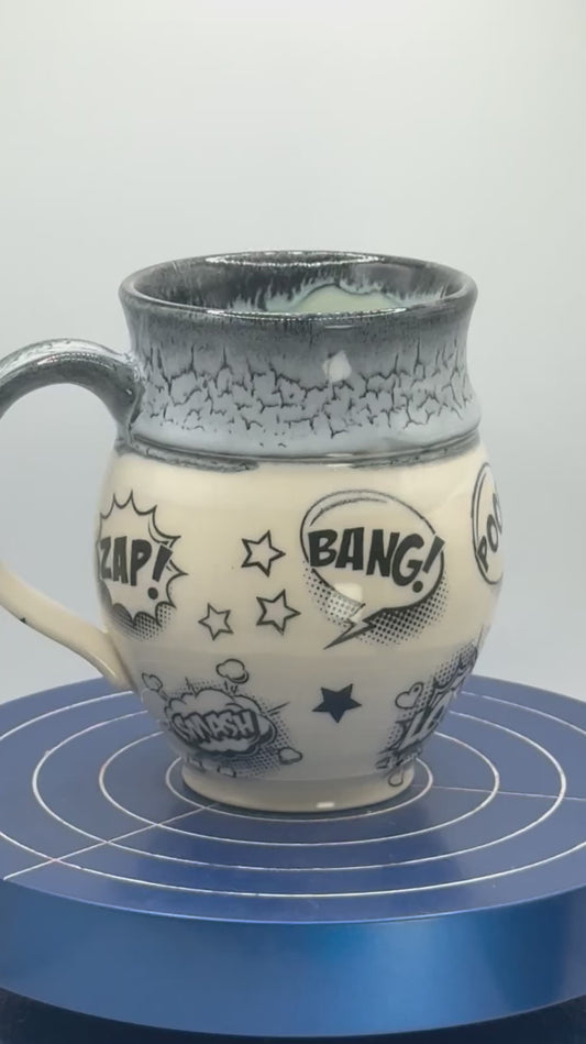 Comic Stoneware Coffee and Tea Mug